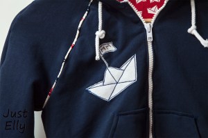 DIY Hooded sweat jacket 01