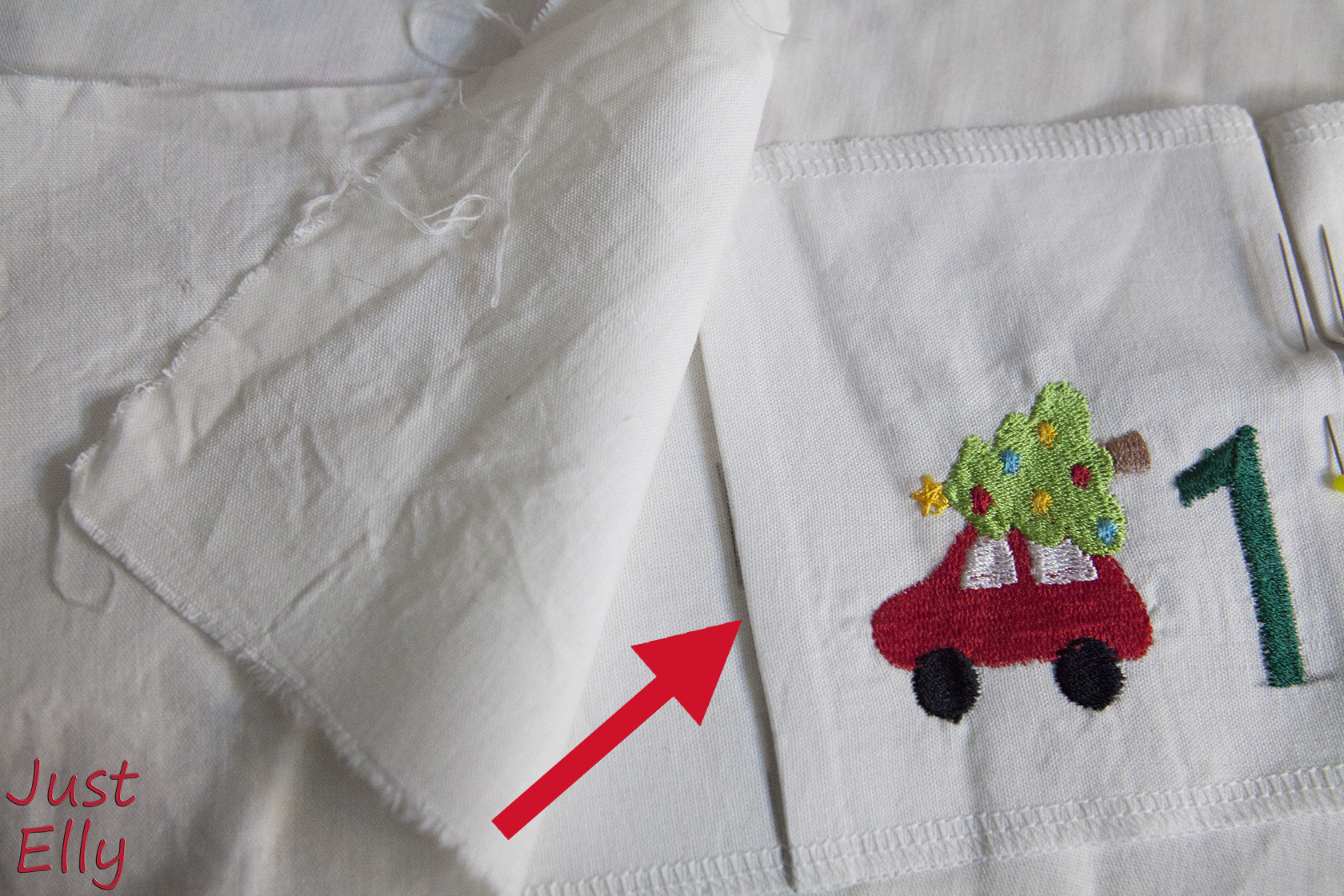 DIY Advent calendar cushion 13